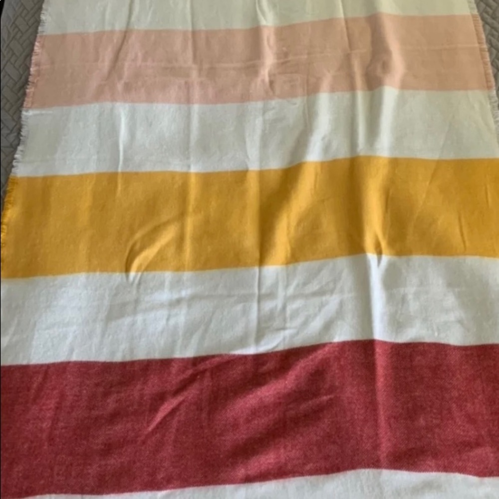 Madewell multi color stripe blanket scarf-NWT